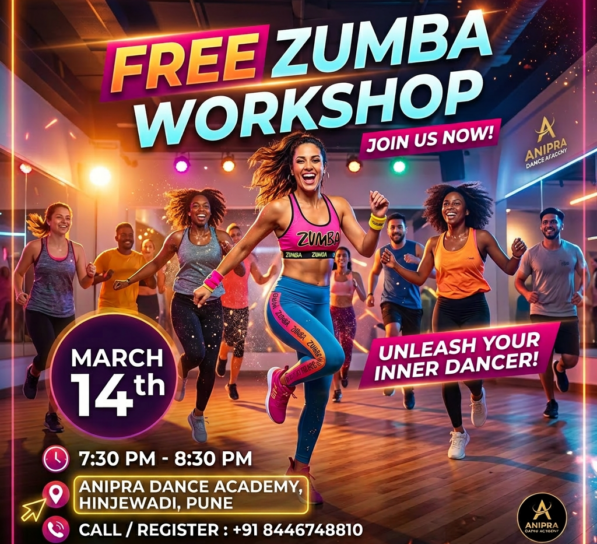 Zumba Free Demo Session in Hinjewadi Pune 14 March Anipra Dance Academy
